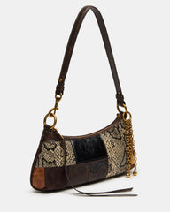 IRINA PATCHWORK BAG BROWN MULTI