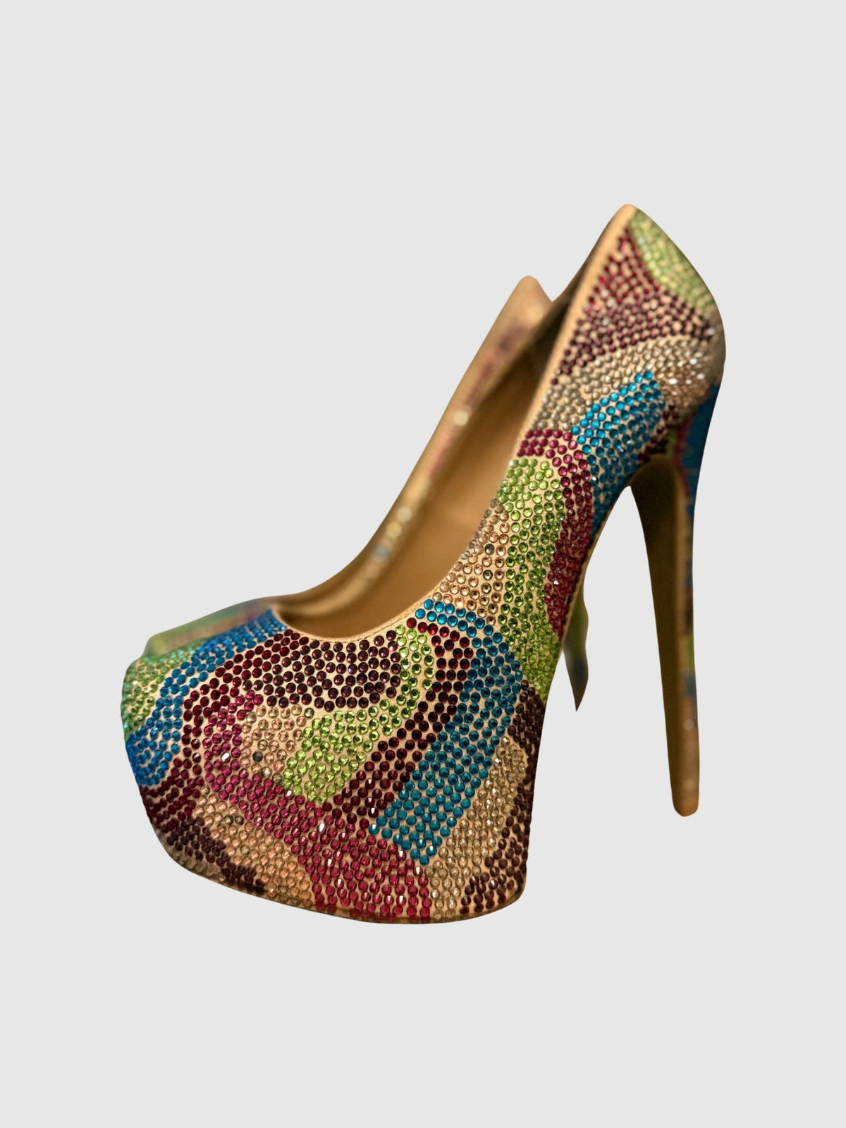 Dyvinal Rhinestone Multicolored Pumps - SM REBOOTED