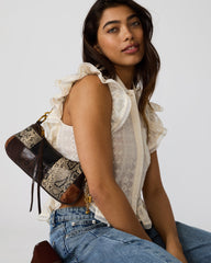 IRINA PATCHWORK BAG BROWN MULTI