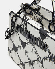EVELYN BAG DRIPPY HEARTS WHITE/MULTI