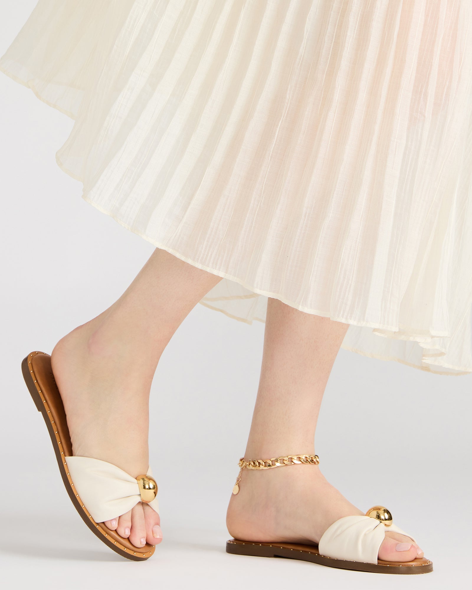 DIPSY WHITE LEATHER