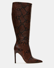 NITRO BROWN SNAKE WIDE CALF
