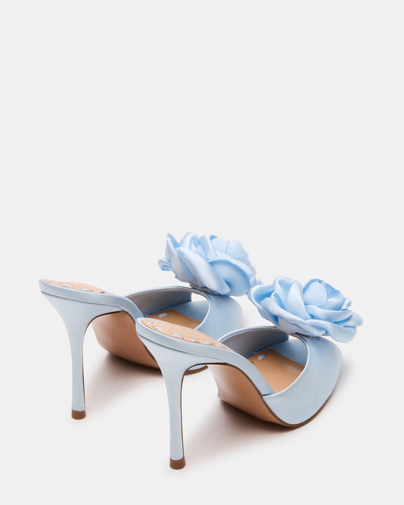 PRIYA FLOWER BLUE SATIN